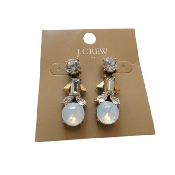 Stella & Dot Bling Chainlink Necklace and NWT J. Crew pierced Earrings - Picture 3 of 3